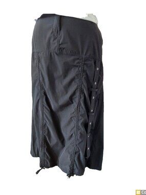 HELIUM London Cargo-Style Nylon Skirt SZ 2X